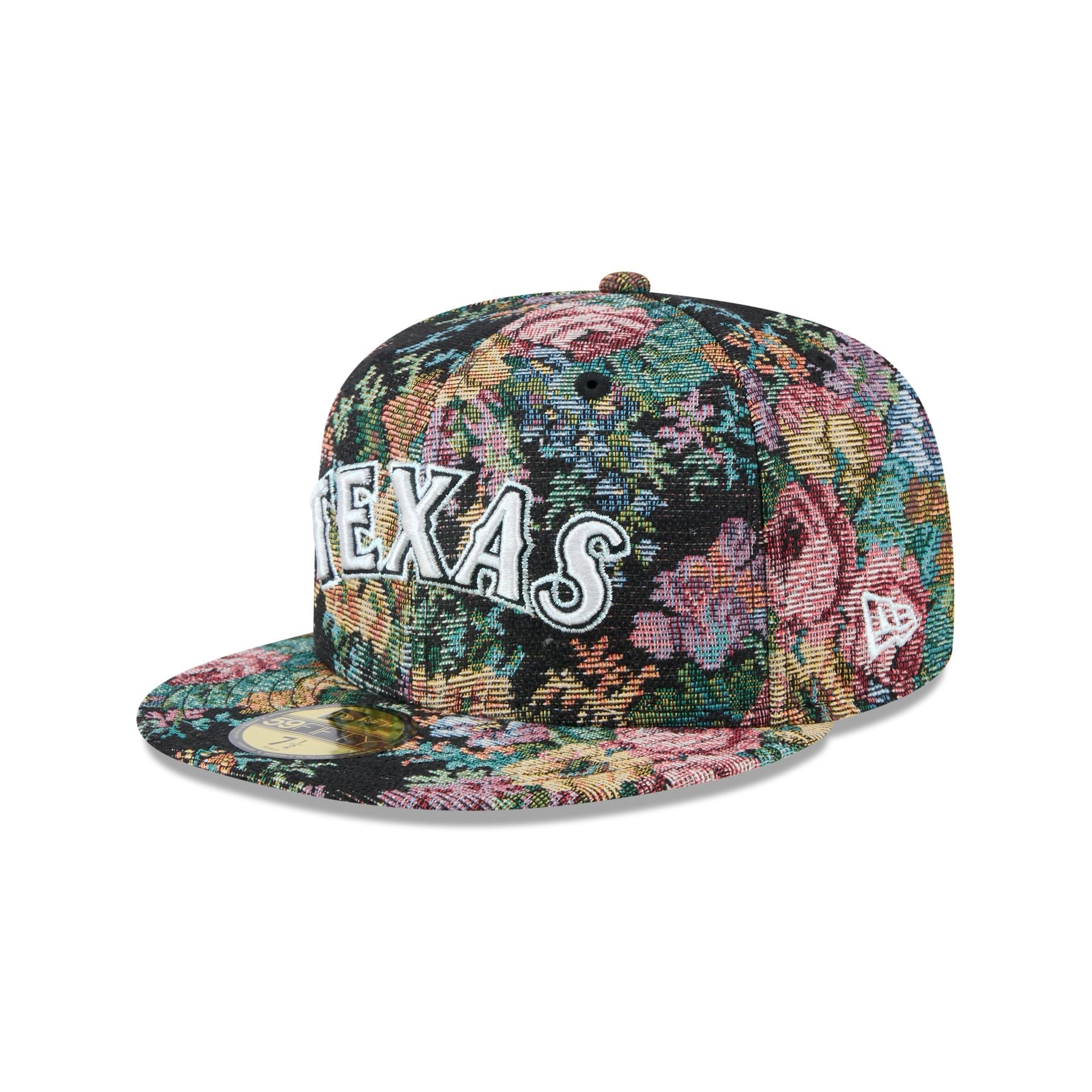 Texas Rangers Jacquard Pattern 59FIFTY Fitted Hat
