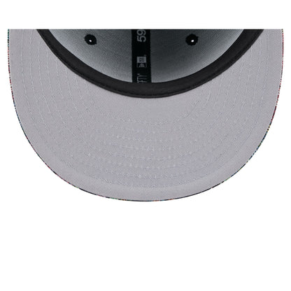 Texas Rangers Jacquard Pattern 59FIFTY Fitted Hat