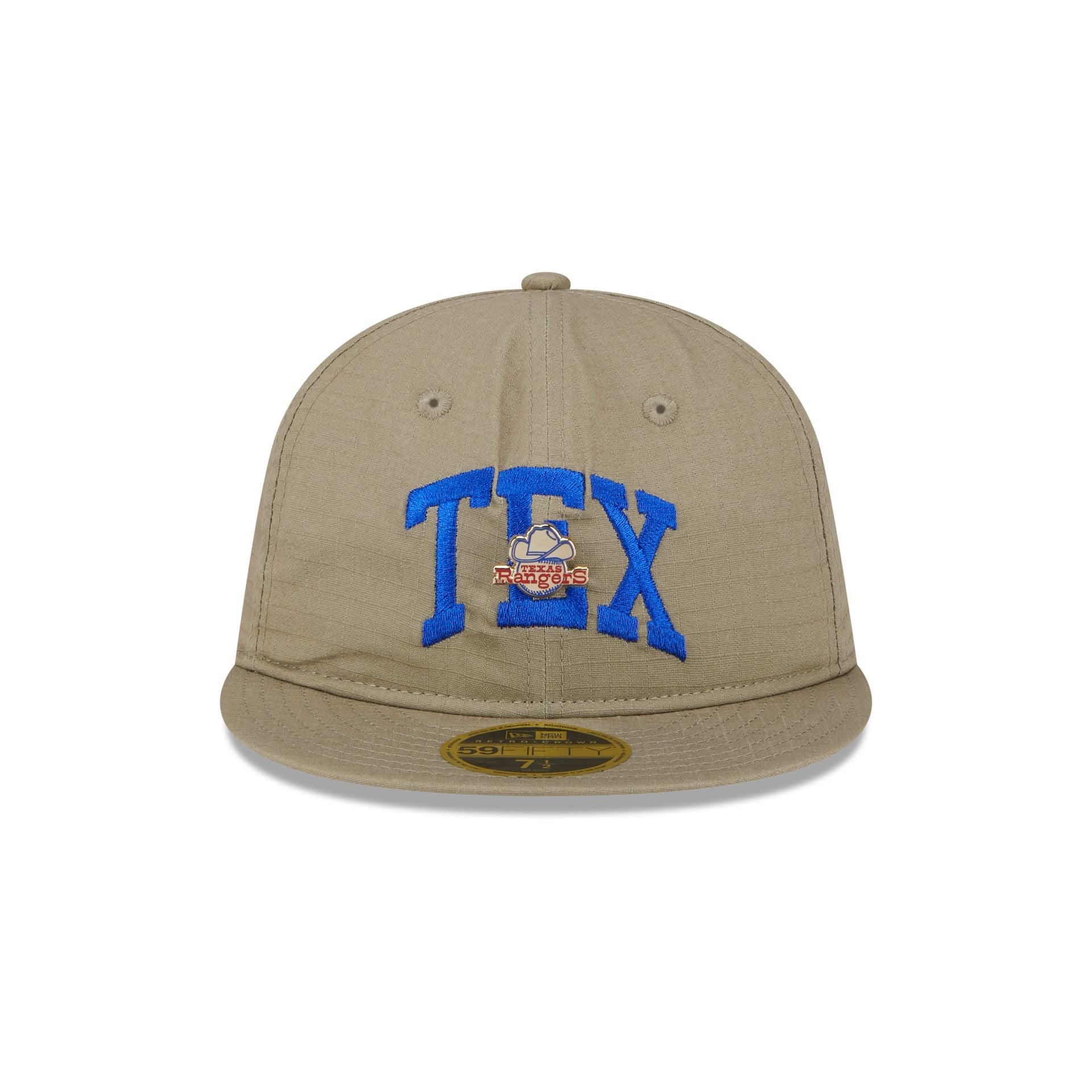 Texas Rangers Logo Pin Retro Crown 59FIFTY Fitted Hat