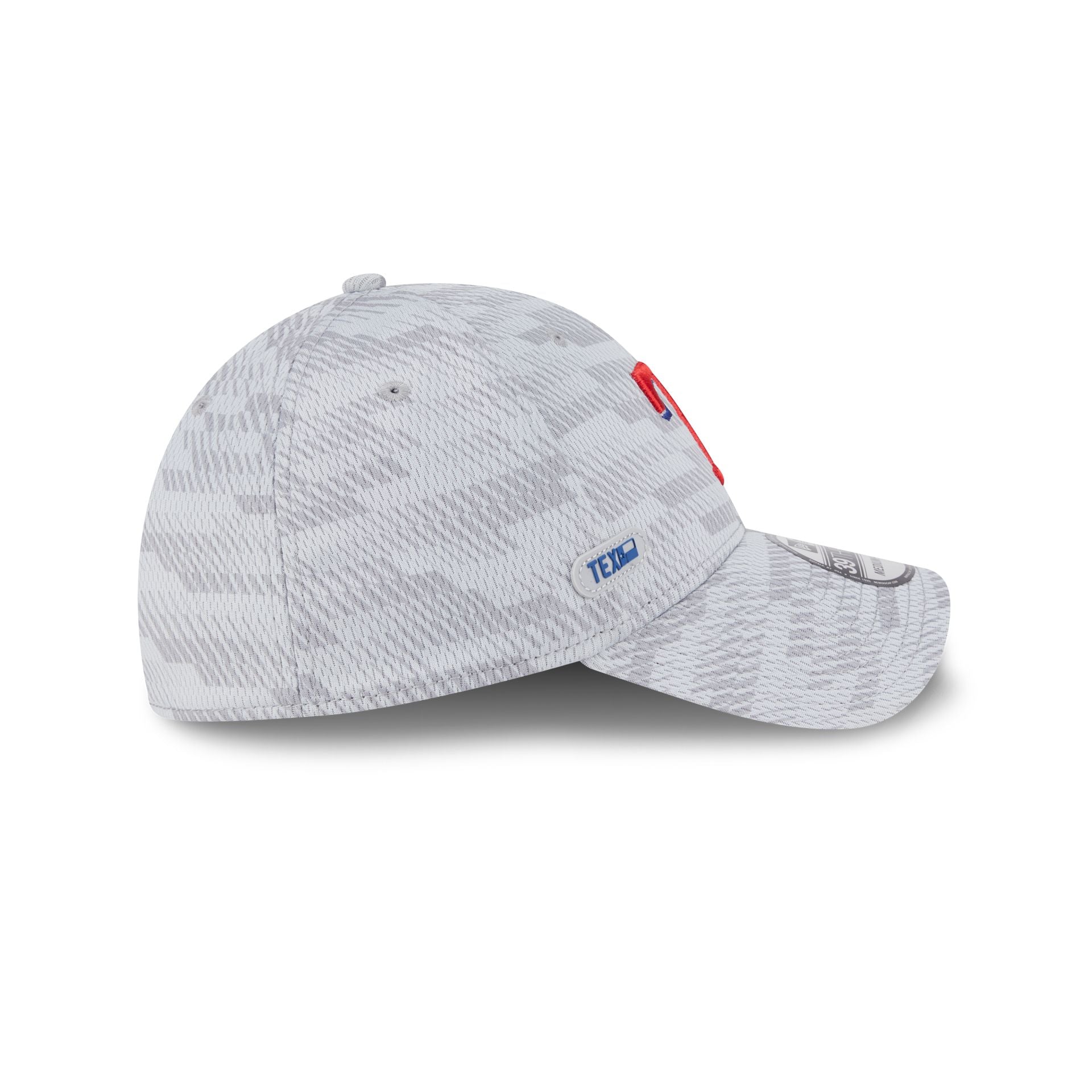 Texas Rangers 2025 Clubhouse Gray 39THIRTY Stretch Fit