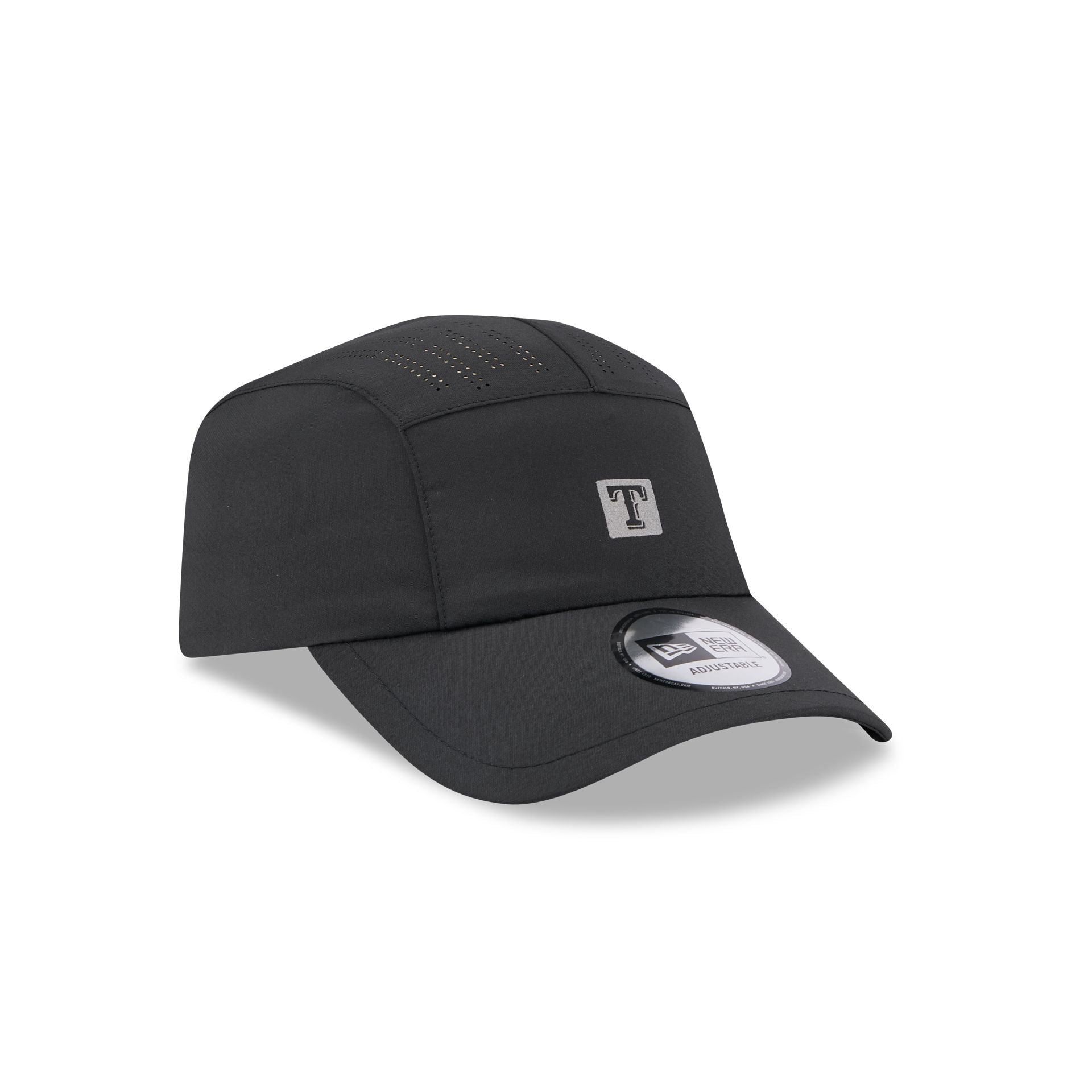 Texas Rangers Black Reflect Runner Adjustable Hat