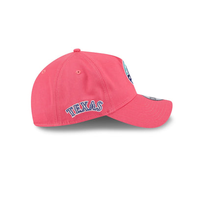 Texas Rangers Coral 9TWENTY A-Frame Adjustable Hat