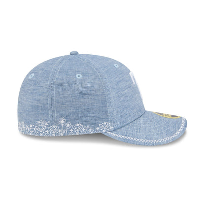 Texas Rangers Hand Stitched Chambray Low Profile 59FIFTY Fitted Hat