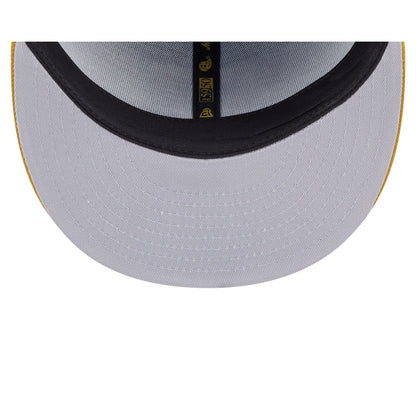 Texas Rangers Metallic Gold Logo 59FIFTY Fitted Hat