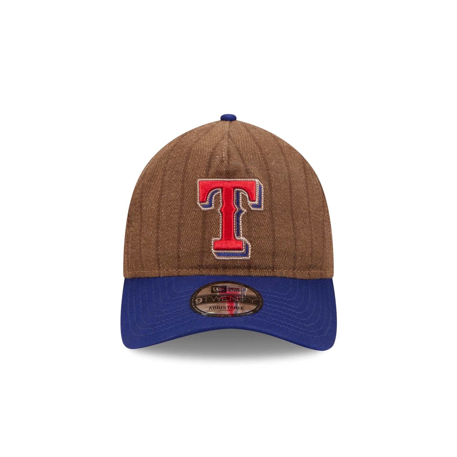 Texas Rangers Three Looms Wool Pinstripe 9TWENTY A-Frame Adjustable Hat