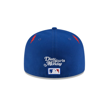 Diet Starts Monday x Texas Rangers Lightening Bolts 59FIFTY Fitted Hat