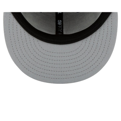 Texas Rangers Blackout Basic 59FIFTY Fitted Hat